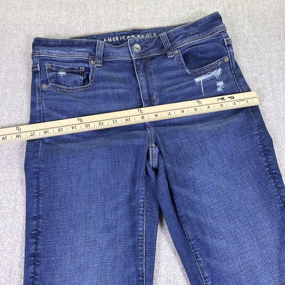 American Eagle Jeans Women Size 8R Kick Boot Next Level Stretch Cowgirl Flare - Picture 6 of 16